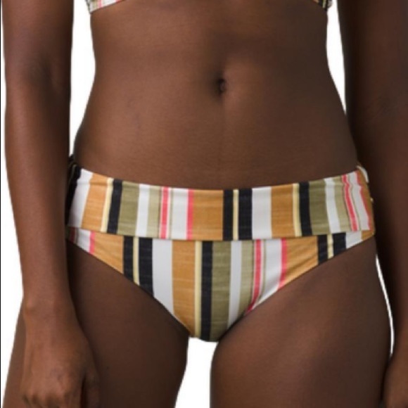 PrAna Bikini Bottom NWT Gilded Soleil Stripe - Picture 5 of 14